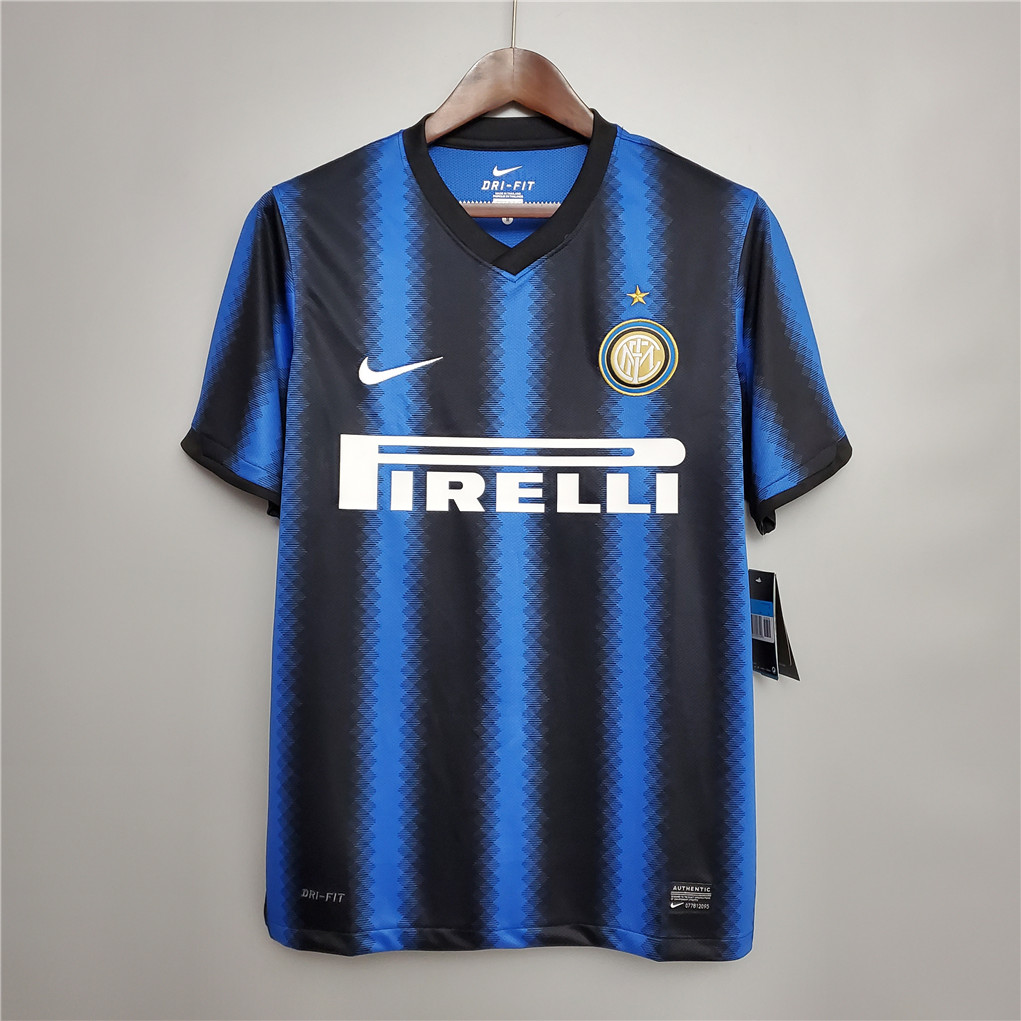 Inter Milan Jersey Custom Home Retro Soccer Jersey 2010/11 - sinoshirt