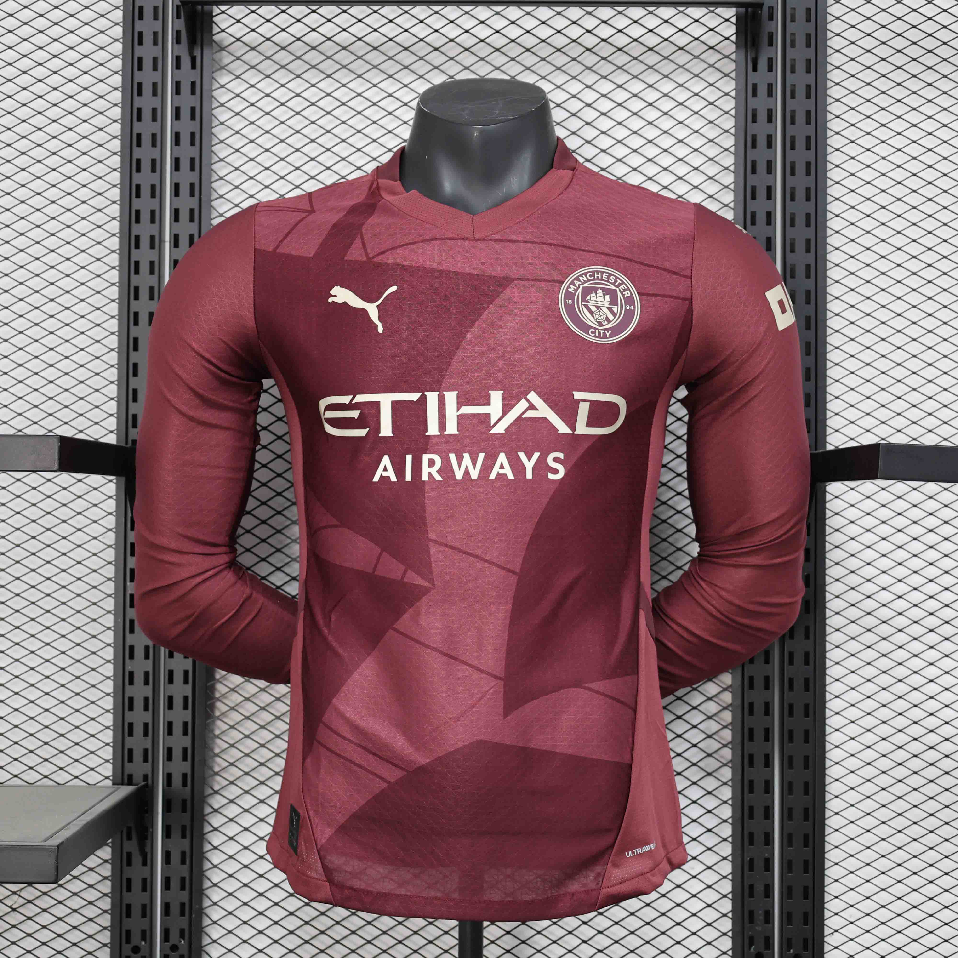 Manchester City Authentic Third Away Long Sleeve Football Jersey Shirt 2024/25 - sinoshirt