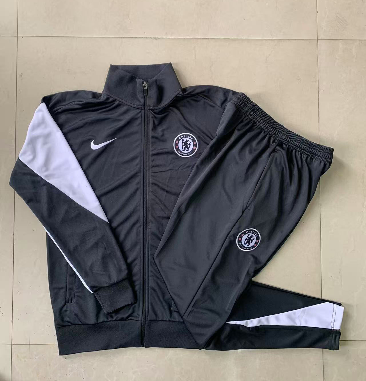 Kids Chelsea Training Kit (Jacket+Pants) Deep Grey 2025/26 - sinoshirt