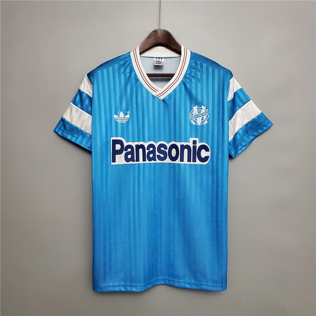Marseille Retro Soccer Jersey Away Custom Shirt 1989-91 - sinoshirt