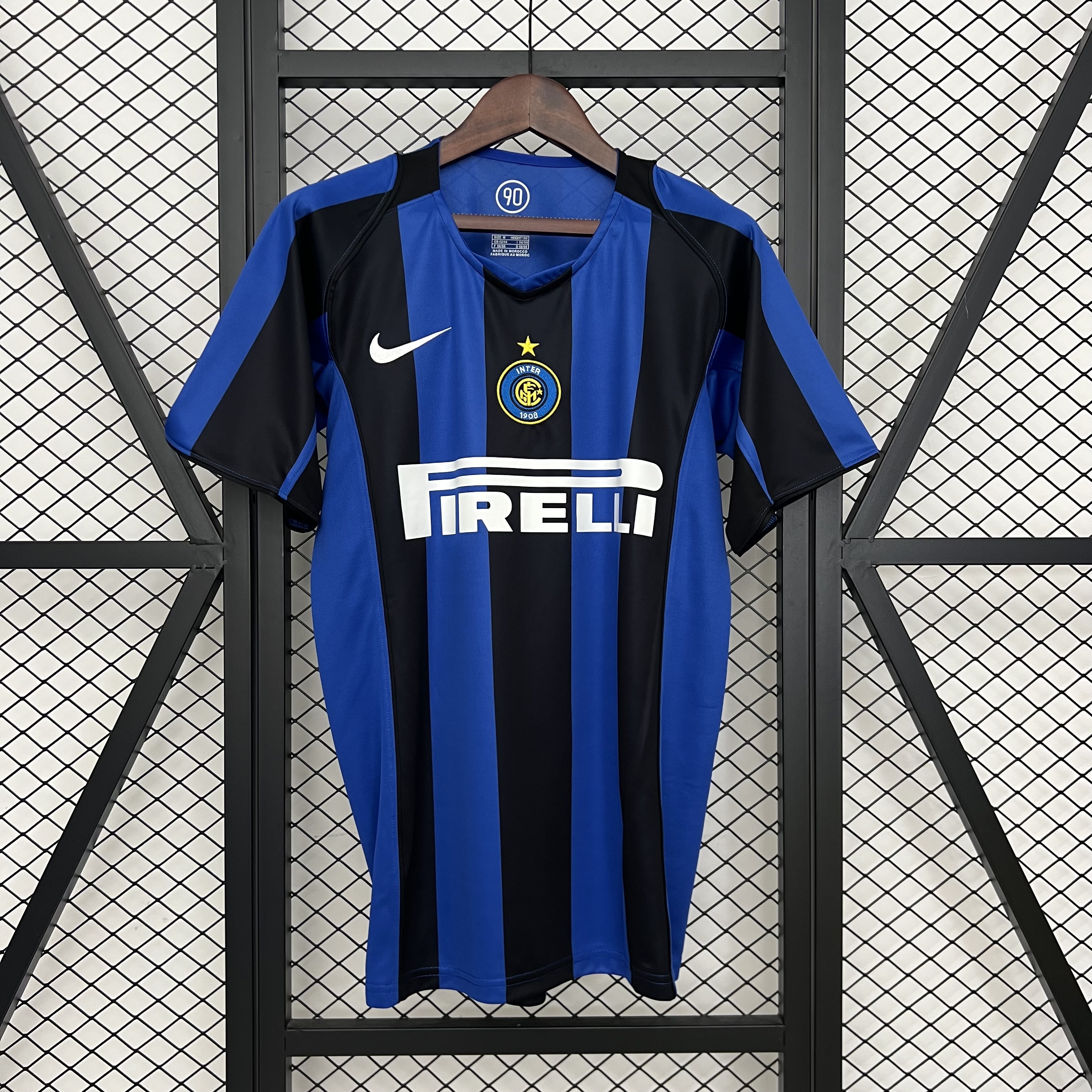 Inter Milan Retro Jersey Custom Home Soccer Jersey 2004/05 - sinoshirt