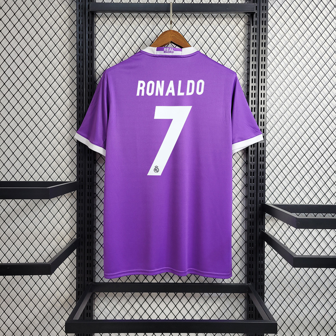 Ronlado#7 Real Madrid Retro Jersey Away Soccer Shirt 2016/17 - sinoshirt