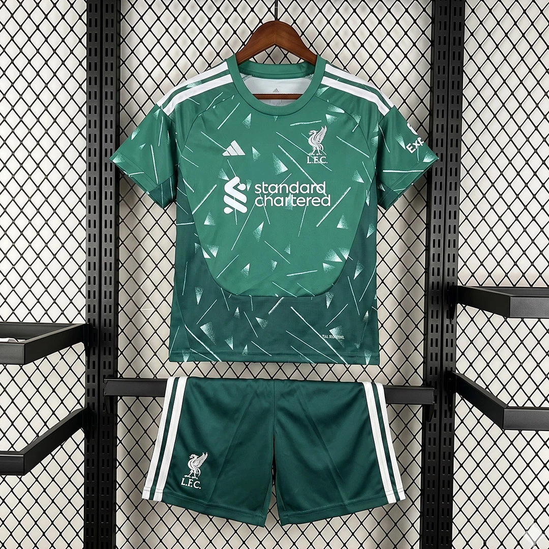 Liverpool Football Jersey Goalkeeper Kids Kit Jersey+Shorts 2026/27 - sinoshirt