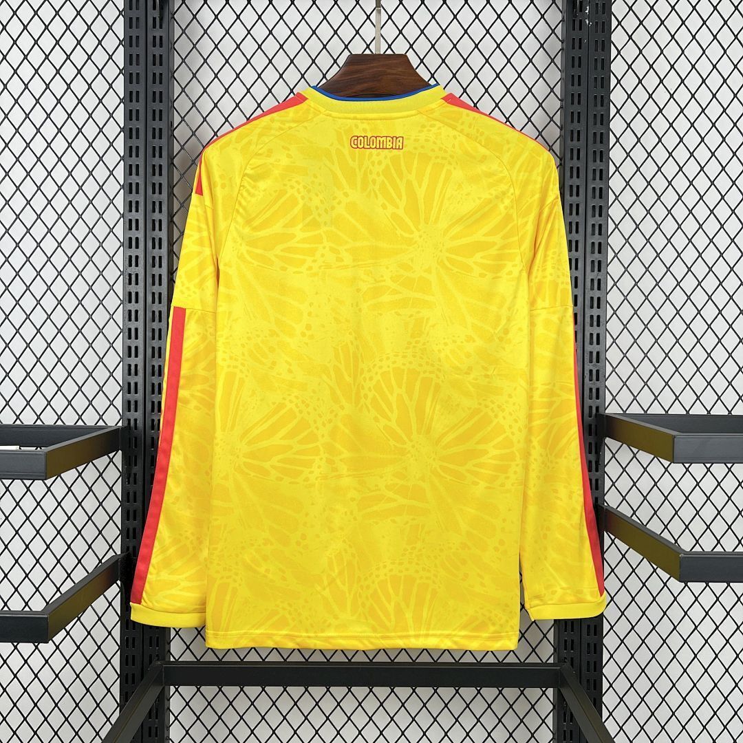 Colombia Soccer Jersey Home Long Sleeve Custom Shirt World Cup 2026 - sinoshirt