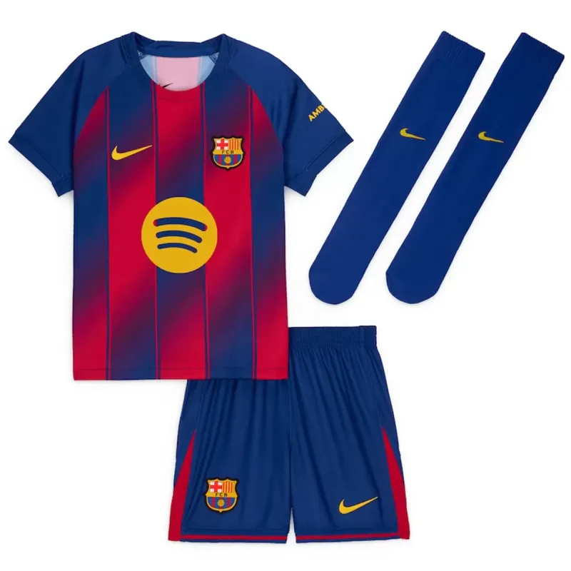 Barcelona Football Jersey Home Kids Full Kit 2025/26 - sinoshirt