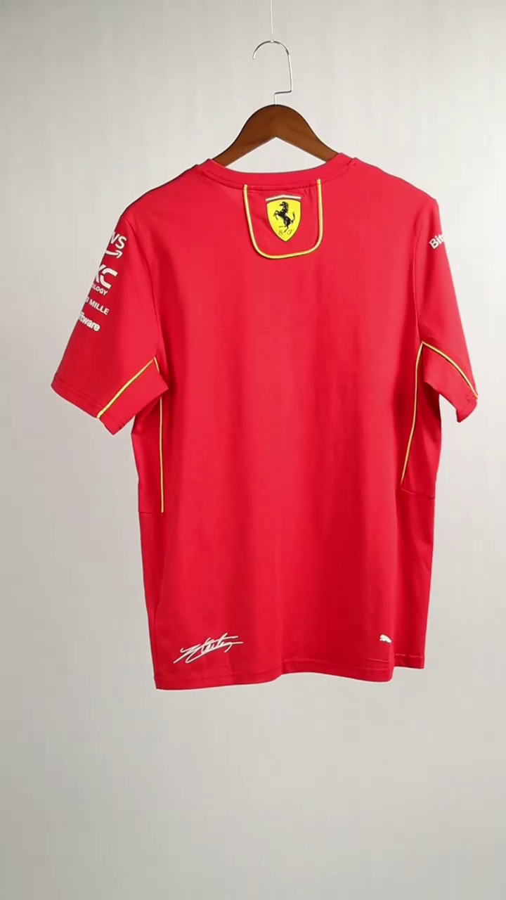Scuderia Ferrari F1 Racing Team Charles Leclerc Driver T-Shirt 2024 - sinoshirt