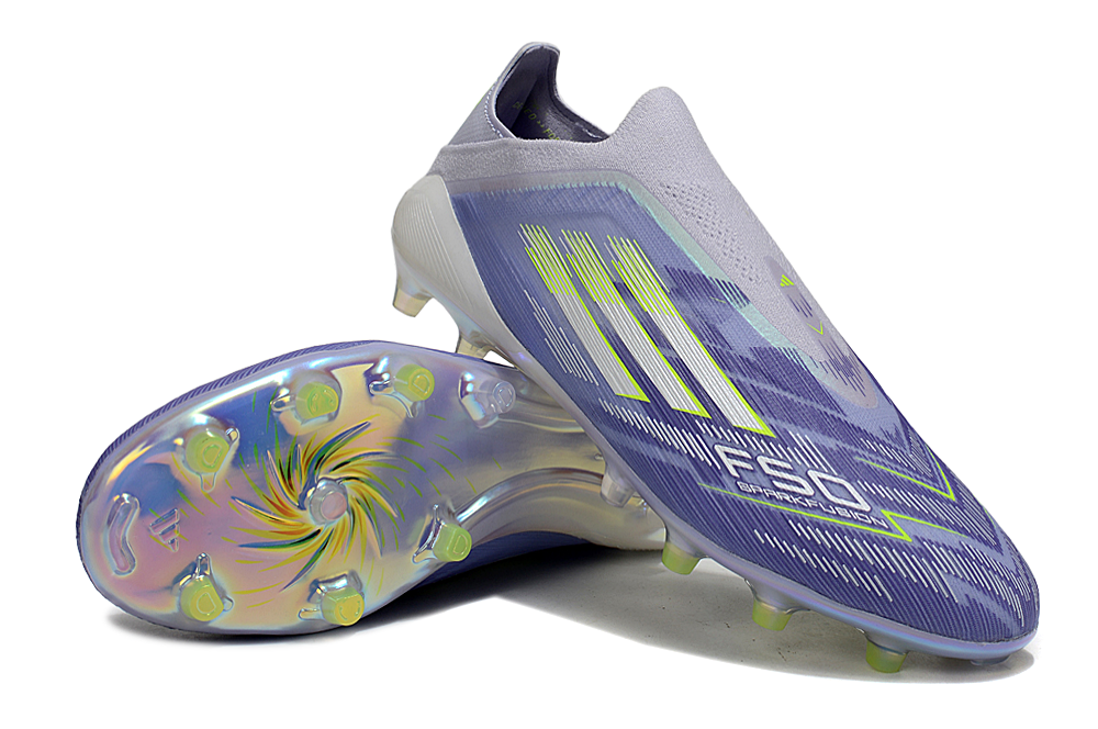A F50 SPARKFUSION ELITELOW CUT LACELESS FG/AGRADIANT BLAZE.VIOLETTONE/LUCID LEMON/PURPLERUSH - sinoshirt