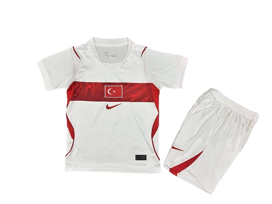 Turkey Football Jersey Away Kids Kit Jersey+Shorts World Cup 2026 - sinoshirt
