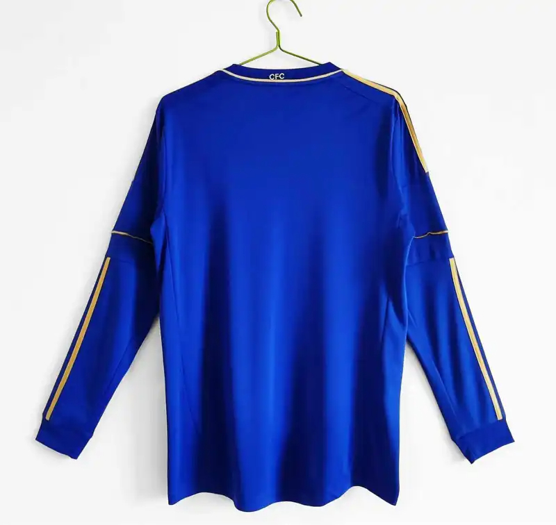 Chelsea Retro Football Jersey Home Long Sleeve Shirt 2012/13 - sinoshirt