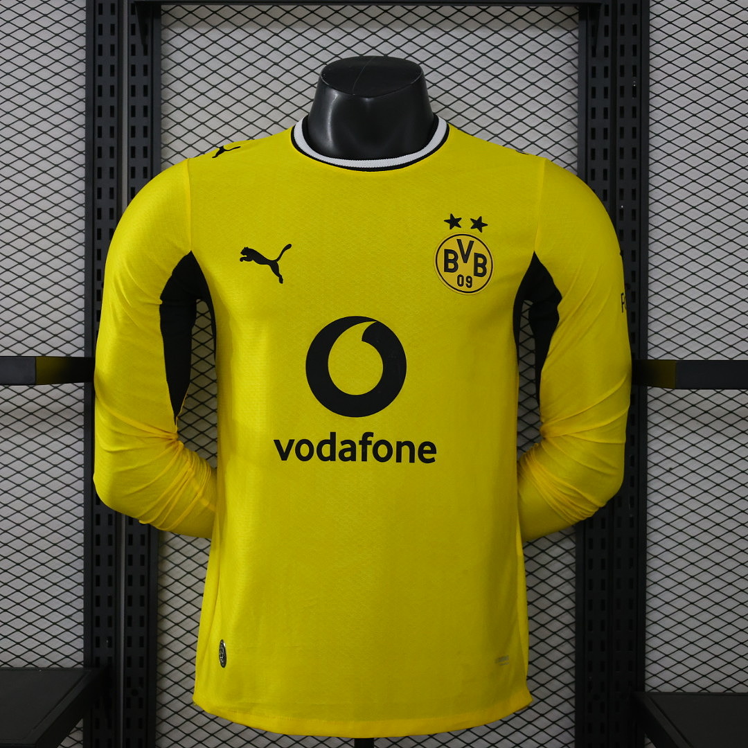 Borussia Dortmund Authentic Home Long Sleeve Football Shirt 2026/27 - sinoshirt