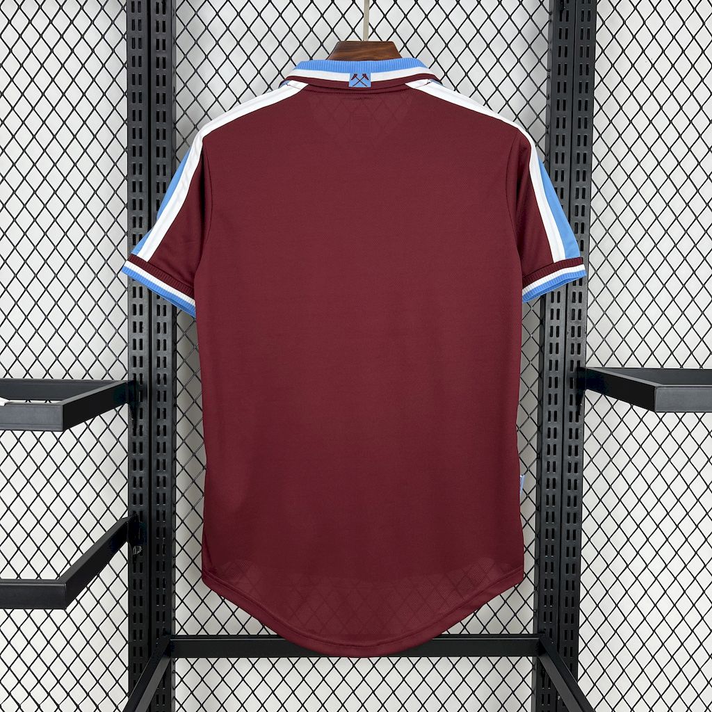 West Ham United Retro Football Jersey Home Custom Shirt 1999/01 - sinoshirt