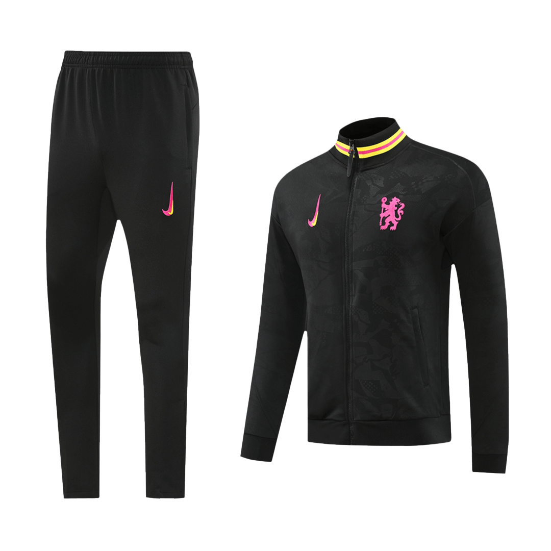 Chelsea Full Zipper Training Kit (Jacket+Pants) Black 2024/25 - sinoshirt