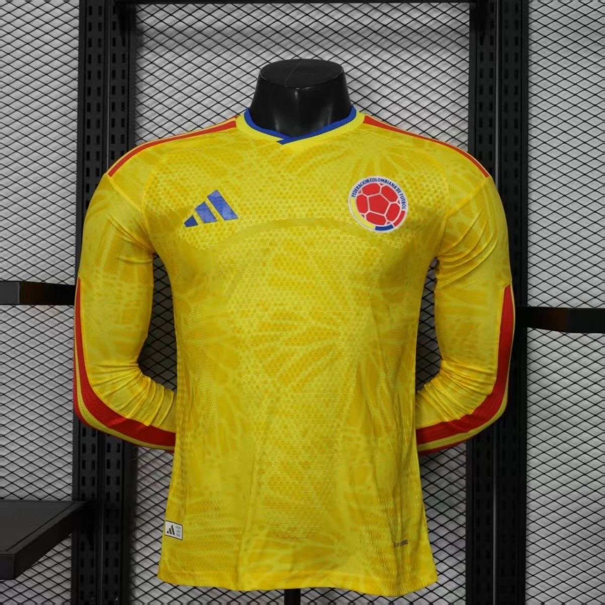Colombia Authentic Soccer Jersey Home Long Sleeve Shirt World Cup 2026 - sinoshirt