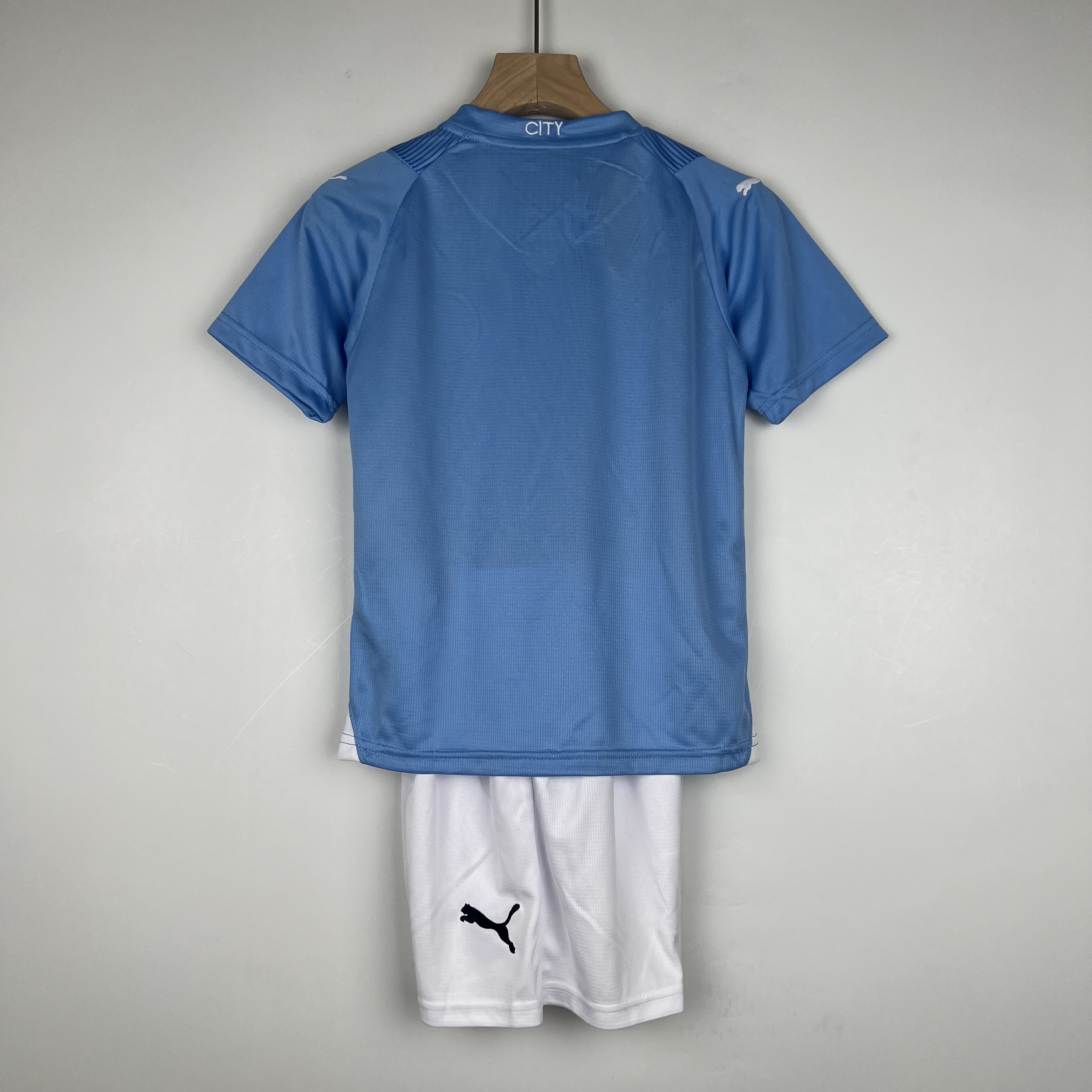 Manchester City Football Jersey Home Kids Kit Jersey+Shorts 2023/24 - sinoshirt