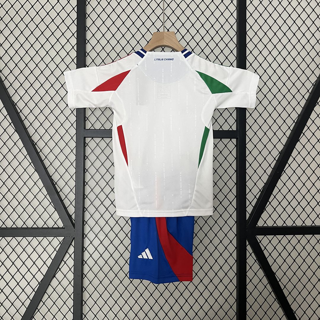Italy Away Football Uniform Kids Kit Jersey+Shorts EURO 2024 - sinoshirt