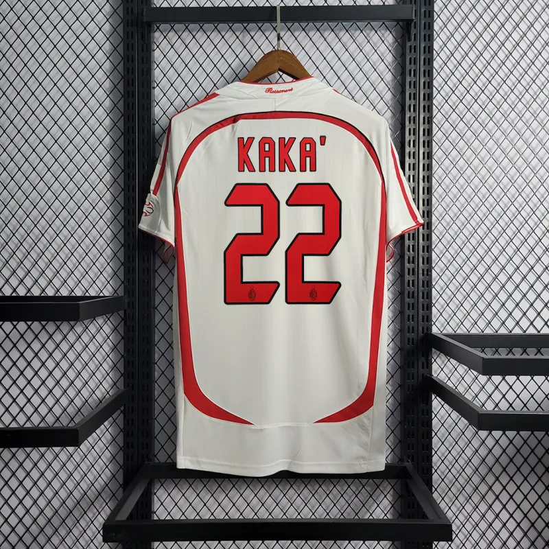 Kaká #22 AC Milan Retro Soccer Jersey Away UCL Final Custom Shirt 2006/07 - sinoshirt