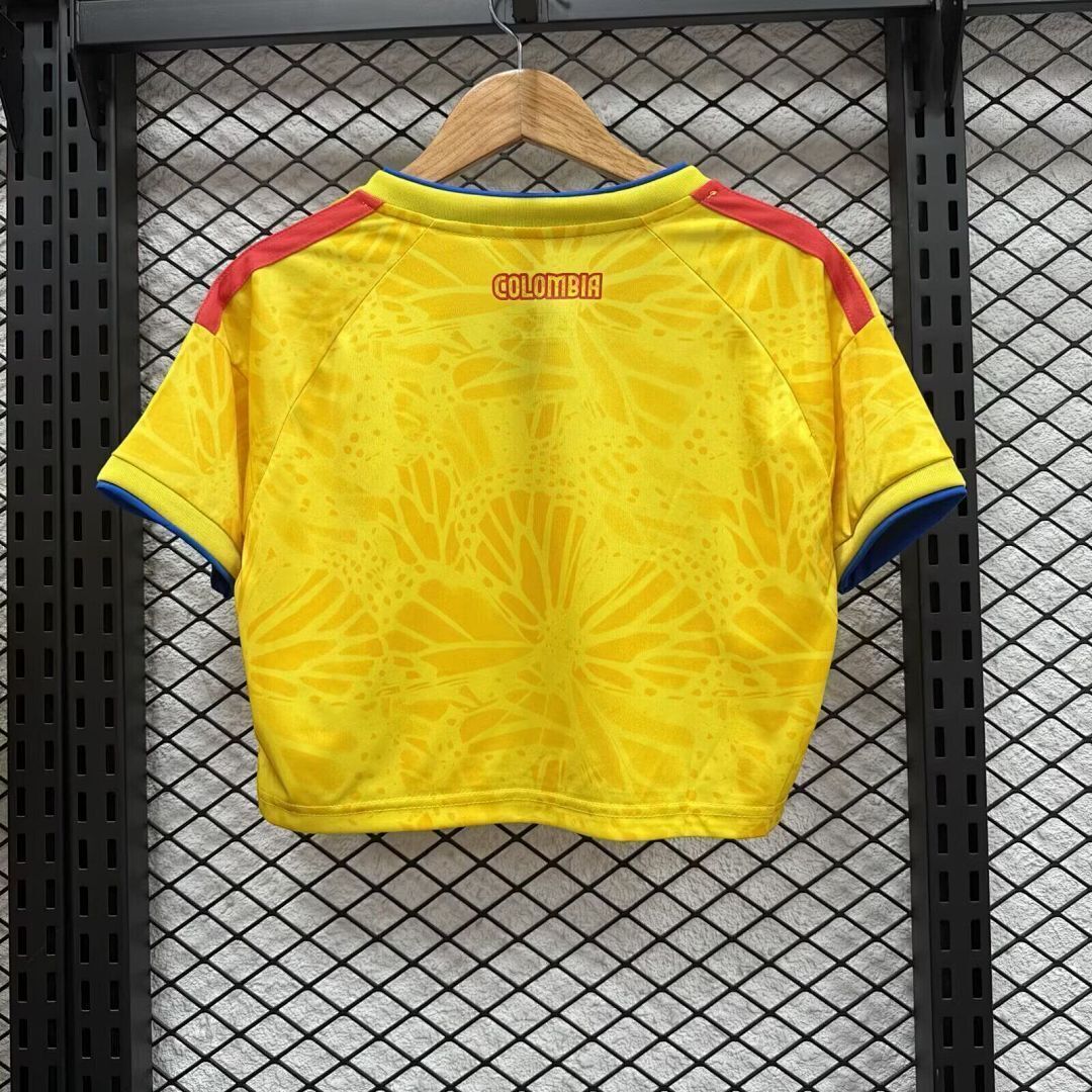 Colombia Soccer Jersey Women's Home Crop Top World Cup 2026 - sinoshirt
