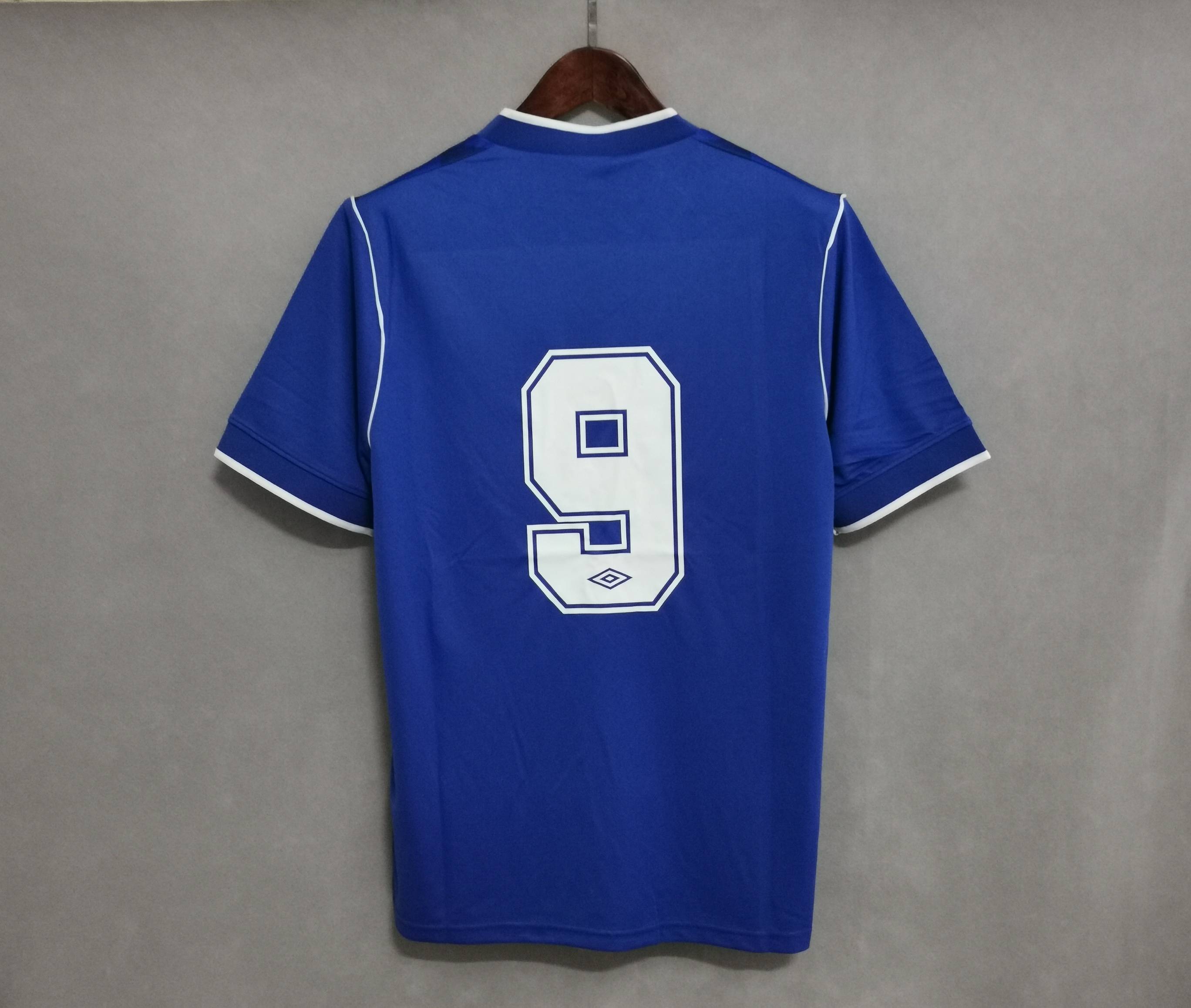 Everton Retro Football Jersey Home Custom Shirt 1986/87 - sinoshirt