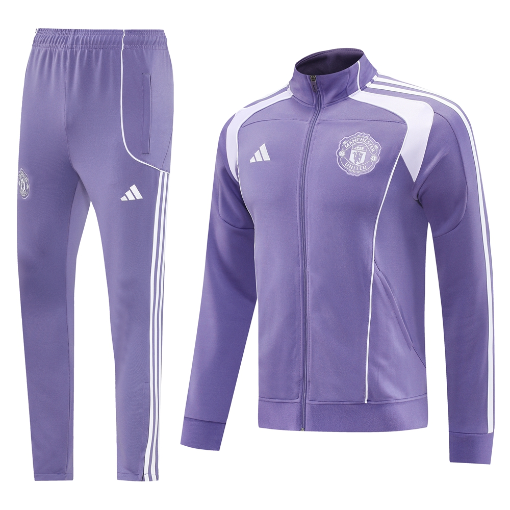 Manchester United Training Kit (Jacket+Pants) Purple 2025/26 - sinoshirt