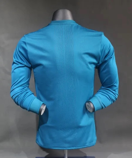 Real Madrid Authentic Retro Jersey Third Away Long Sleeve Soccer Shirt 2017/18 - sinoshirt