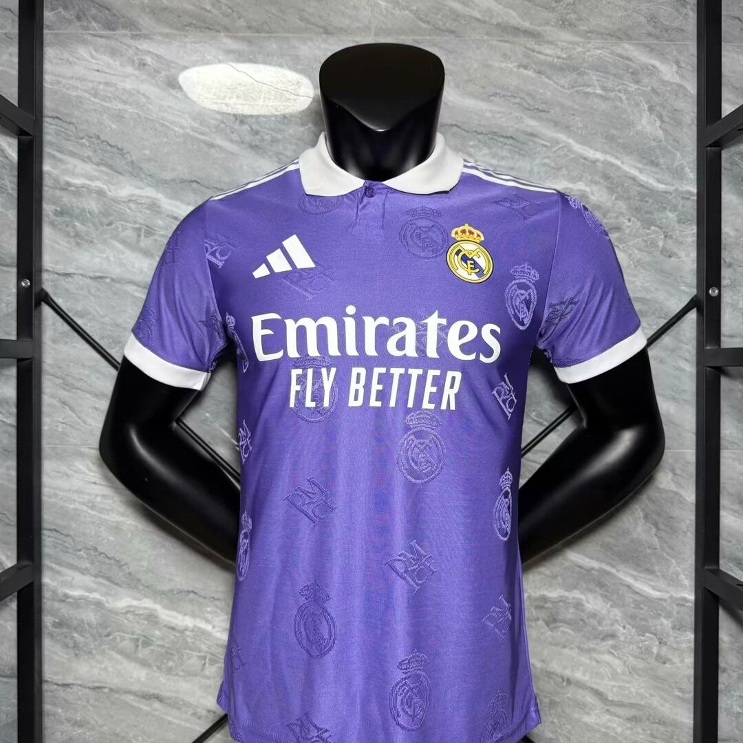 Real Madrid Authentic Football Jersey Purple Polo Special Edition Shirt 2025/26 - sinoshirt
