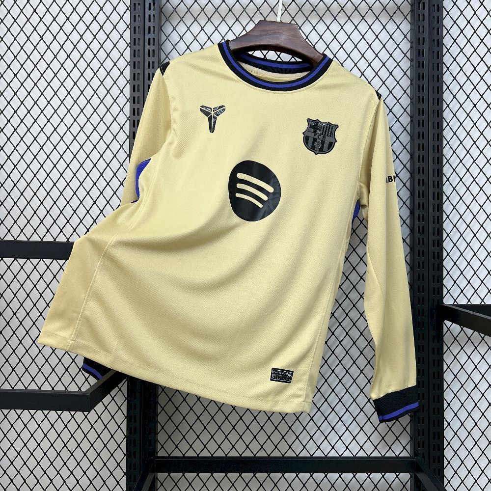 Barcelona Away Long Sleeve Soccer Jersey Custom Shirt 2025/26 - sinoshirt