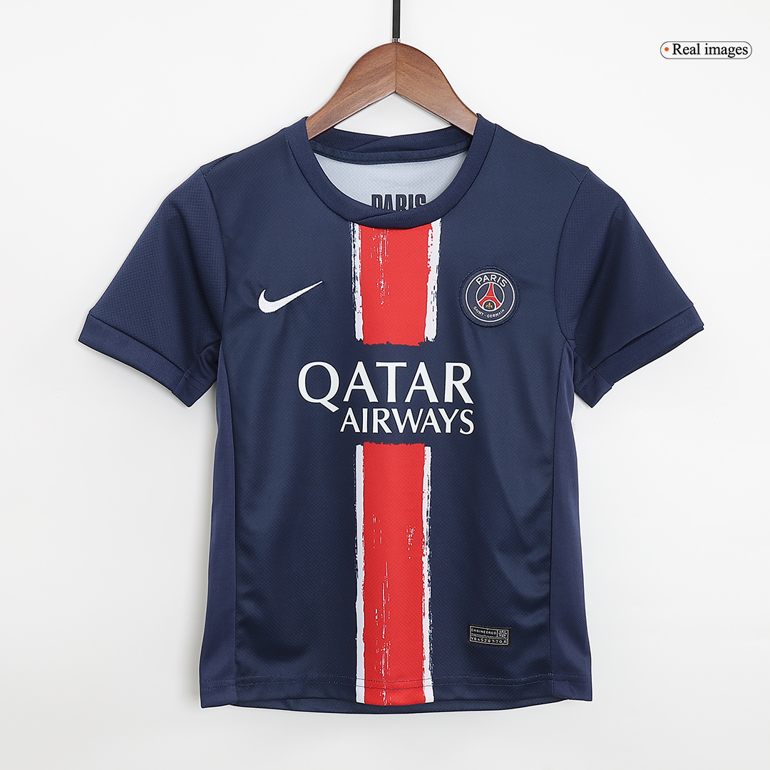 PSG Soccer Jersey Home Kids Kit Jersey+Shorts 2024/25 - sinoshirt