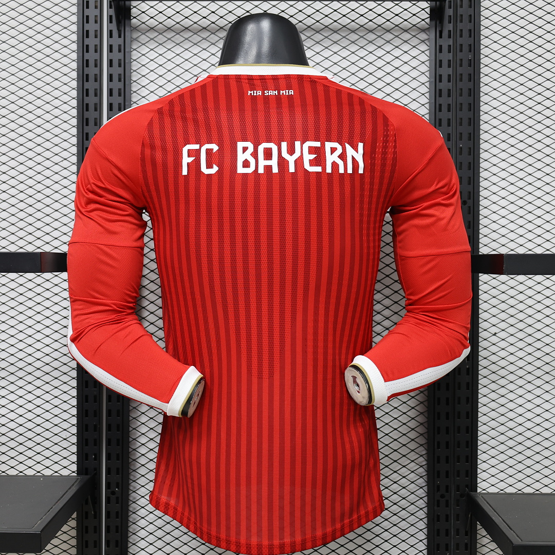 Authentic Bayern Munich Football Jersey Home Long Sleeve Shirt 2026/27 - sinoshirt