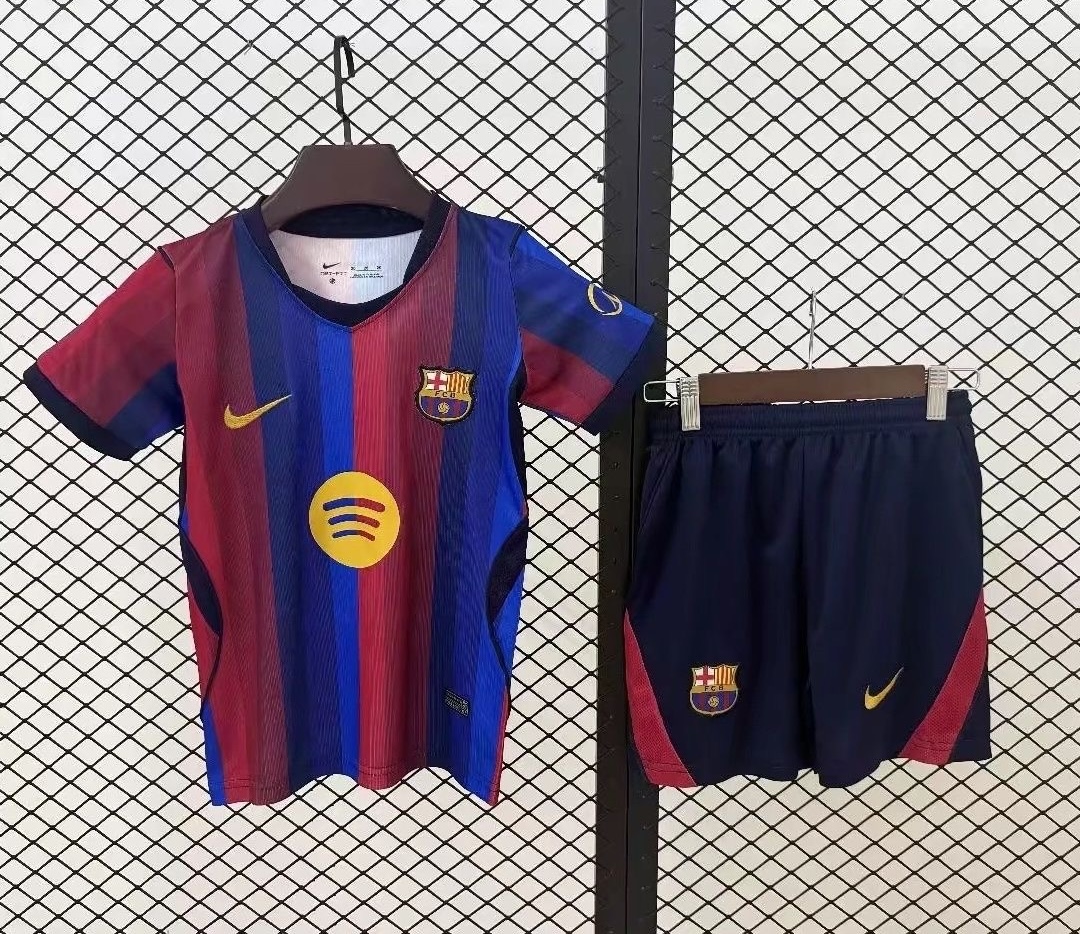 Barcelona Home Football Kids Kit Jersey+Shorts 2026/27 - sinoshirt