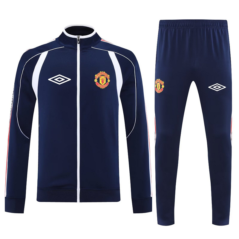 Manchester United Retro Training Kit (Jacket+Pants) Navy 2025/26 - sinoshirt