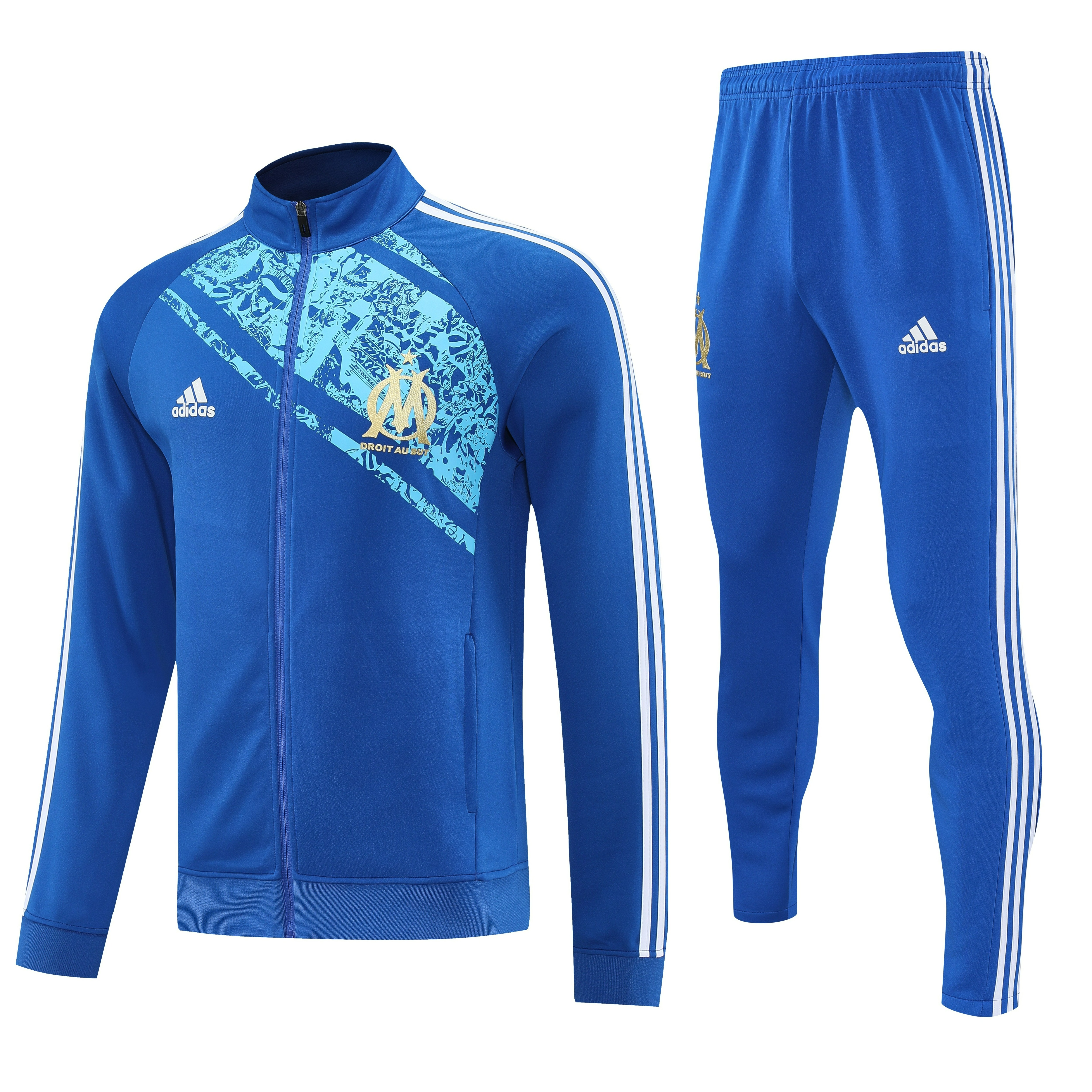 Marseille Training Kit (Jacket+Pants) Blue 2025/26 - sinoshirt