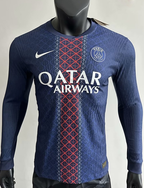 Authentic Soccer Jersey PSG Home Long Sleeve Shirt 2025/26 - sinoshirt