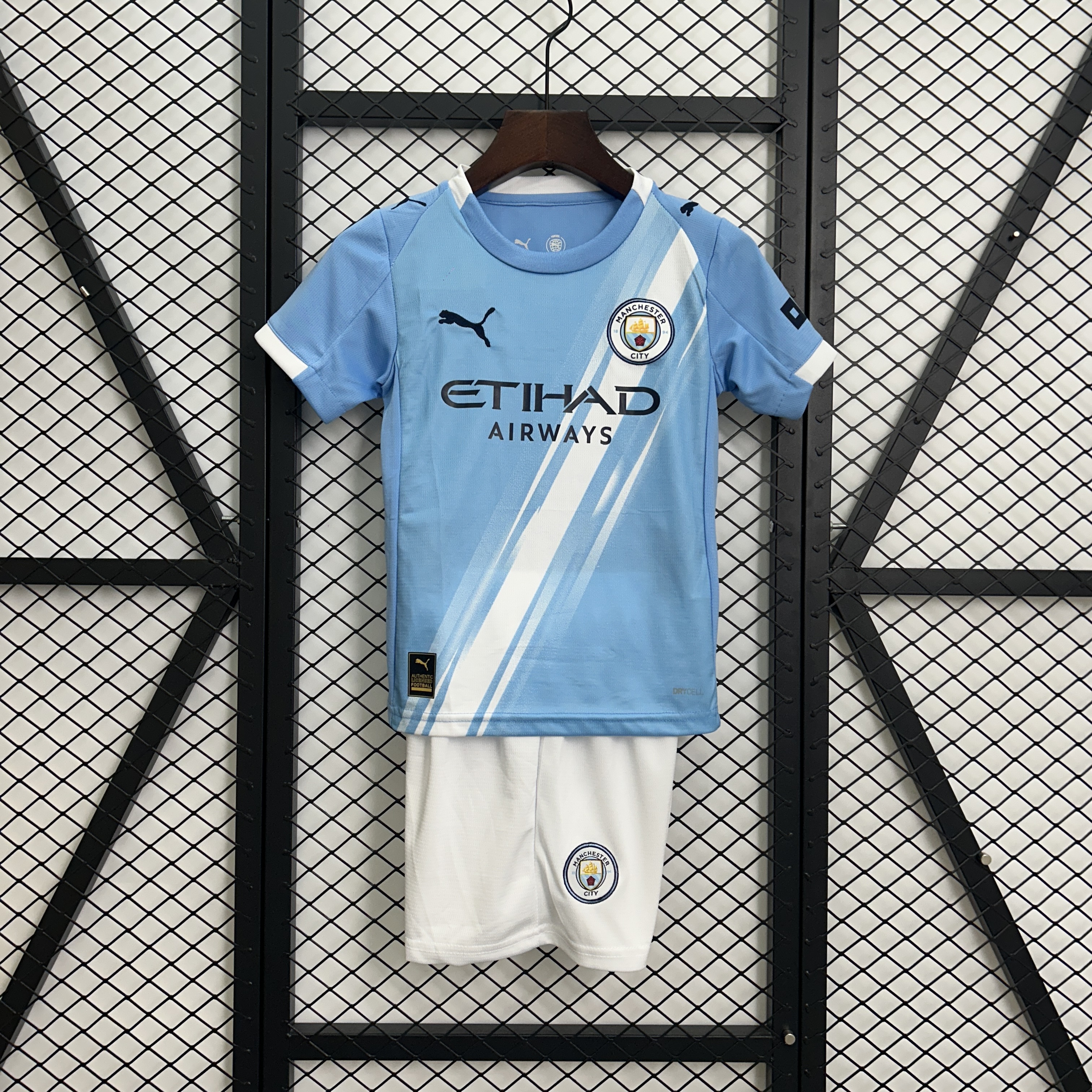 Manchester City Home Kids Kit Jersey+Shorts 2025/26 - sinoshirt