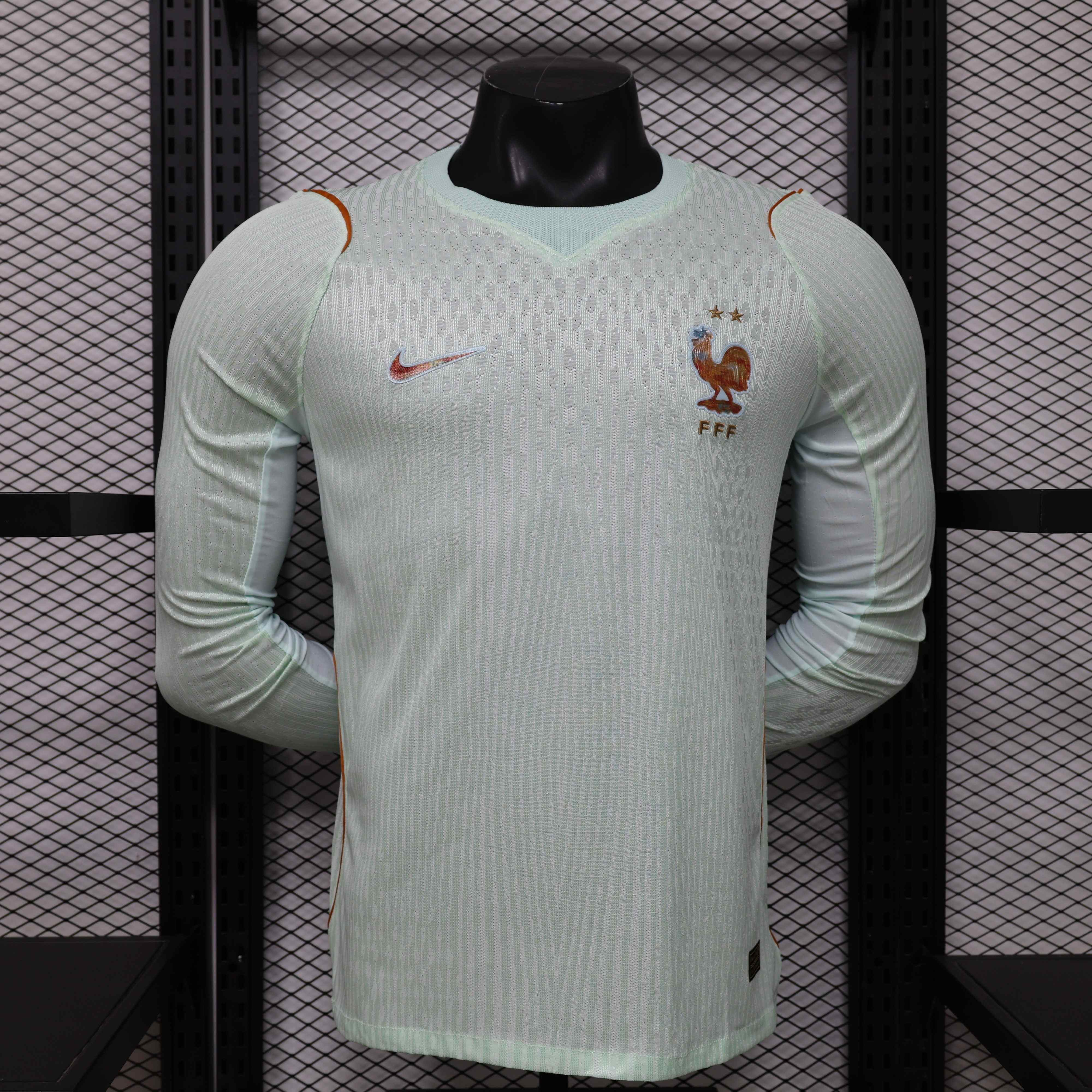 France Authentic Football Jersey Away Long Sleeve Shirt World Cup 2026 - sinoshirt