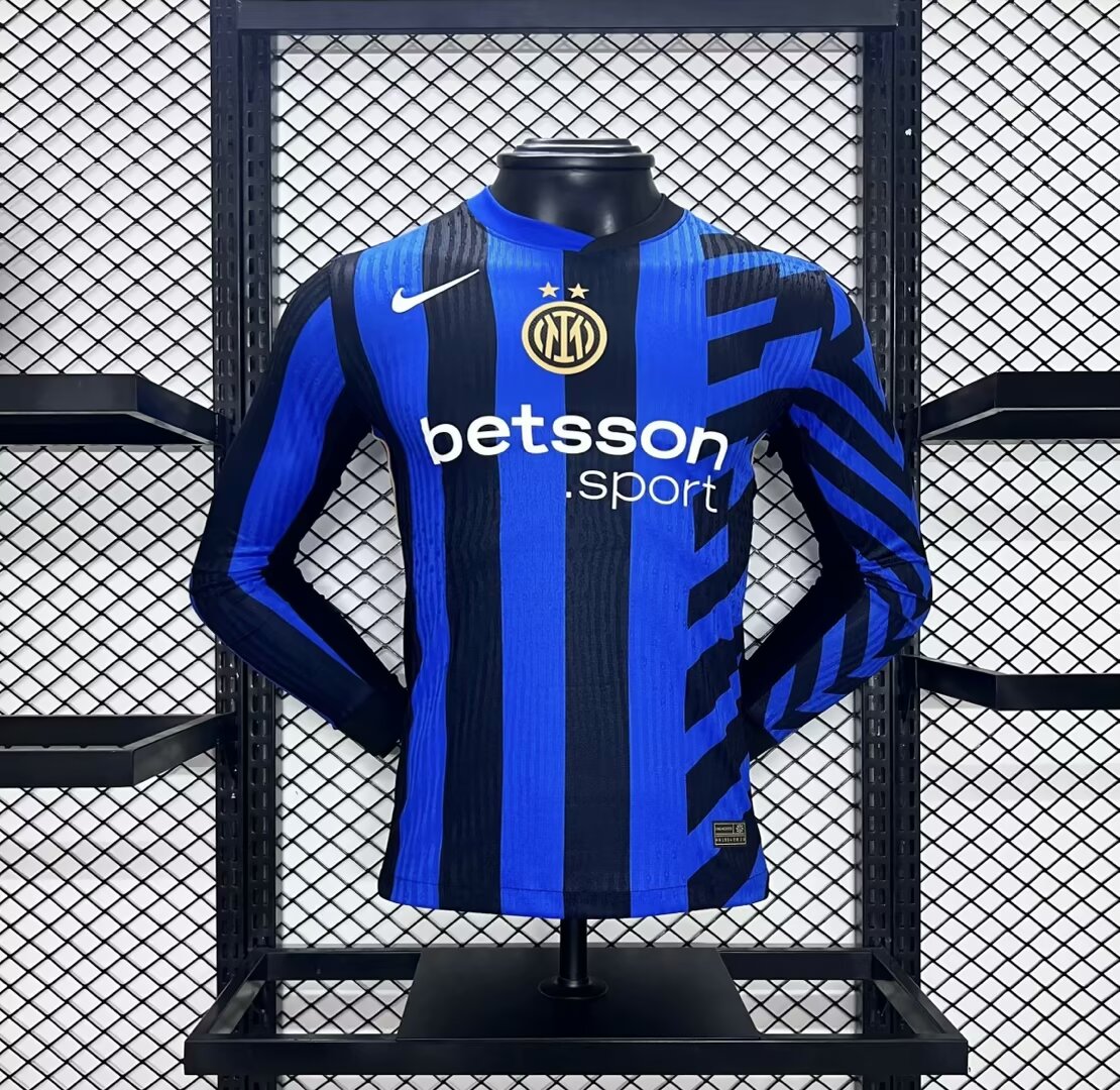 Authentic Soccer Jersey Inter Milan Home Long Sleeve Shirt 2024/25 - sinoshirt