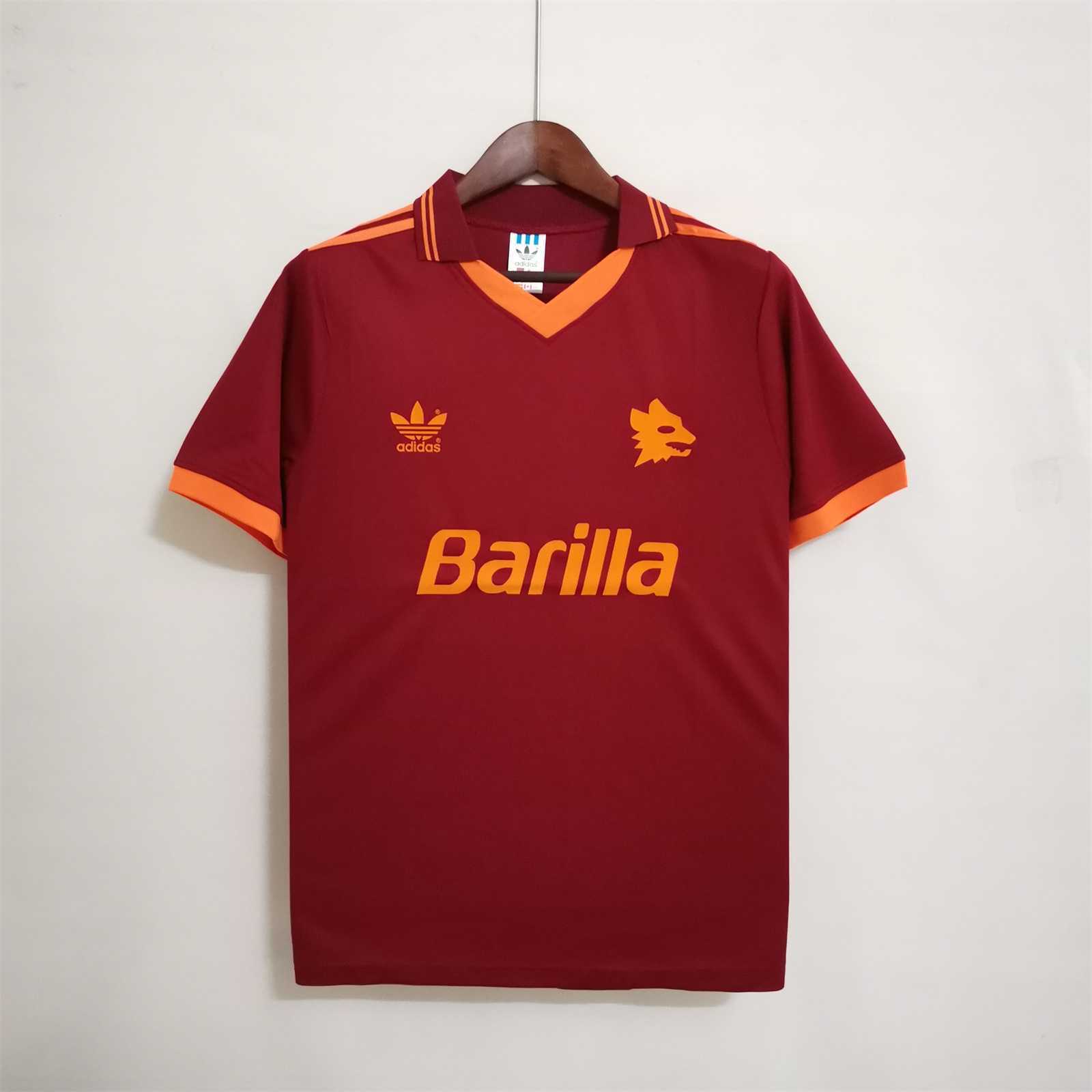 Roma Retro Soccer Jersey Home Custom Shirt 1992/94 - sinoshirt