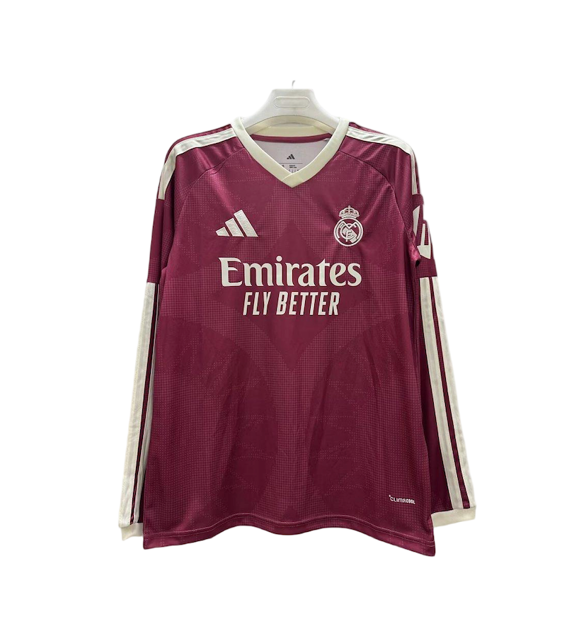 Real Madrid Football Jersey Away Long Sleeve Custom Shirt 2026/27 - sinoshirt