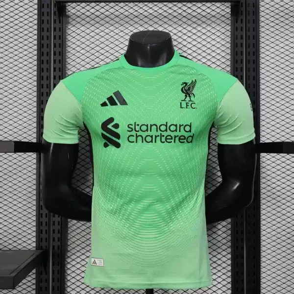 Liverpool Authentic Football Jersey Green Goalkeeper Shirt 2025/26 - sinoshirt