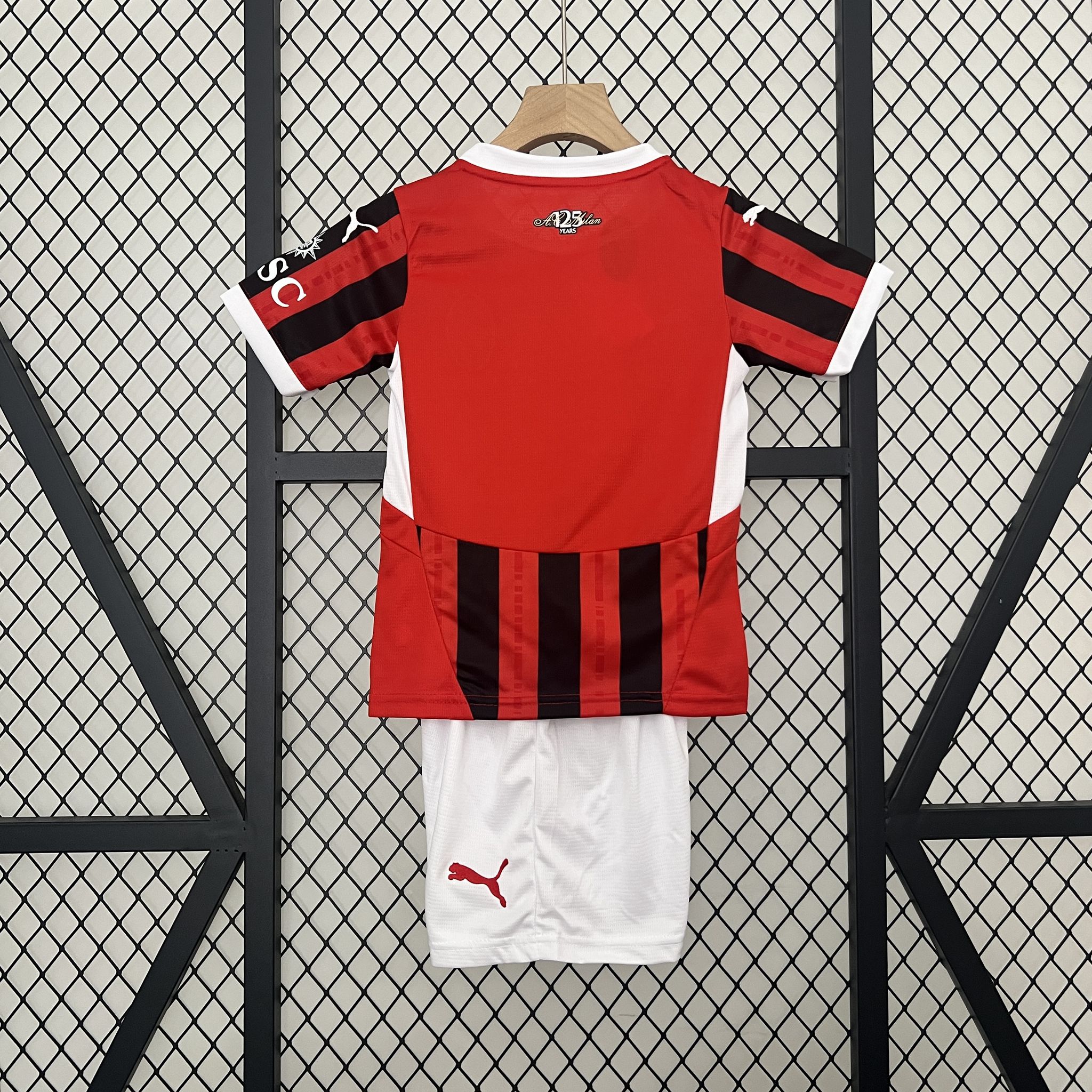 AC Milan Soccer Jersey Home Kids Kit Jersey+Shorts 2024/25 - sinoshirt