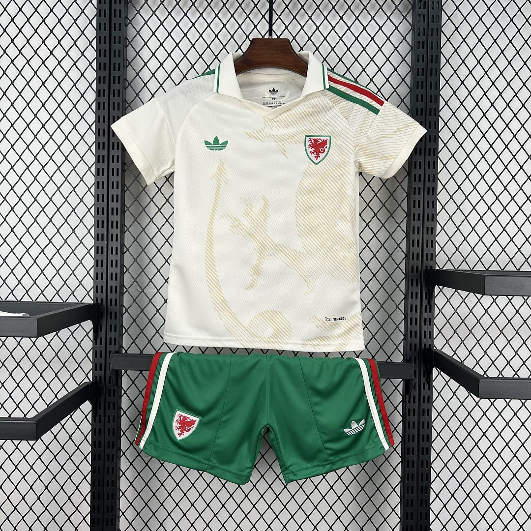Wales Football Jersey Away Kids Kit Jersey+Shorts World Cup 2026 - sinoshirt