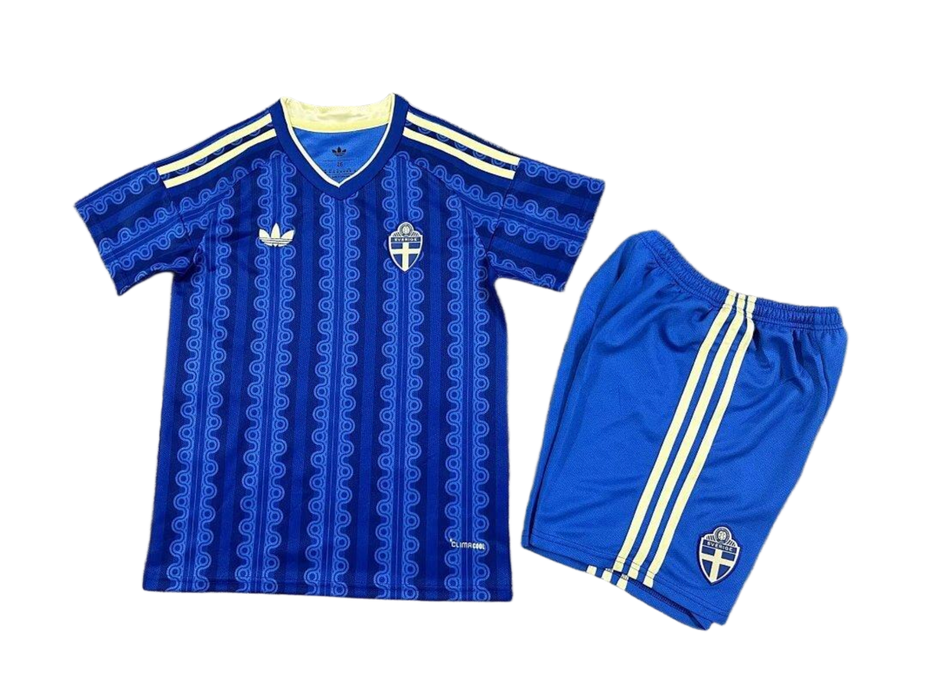 Sweden Football Jersey Away Kids Kit Jersey+Shorts World Cup 2026 - sinoshirt