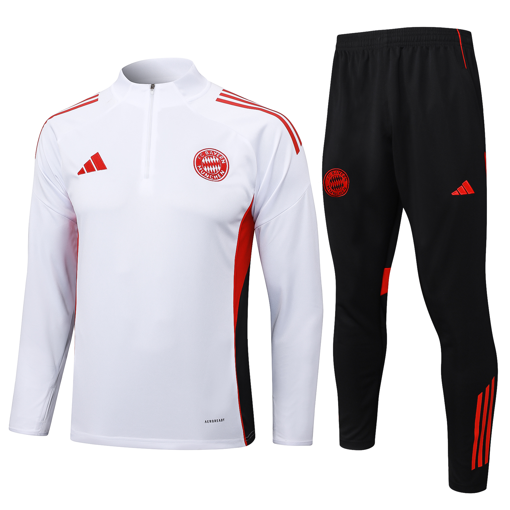 Bayern Munich Training Kit (Sweatshirt+Pants) White 2025/26 - sinoshirt