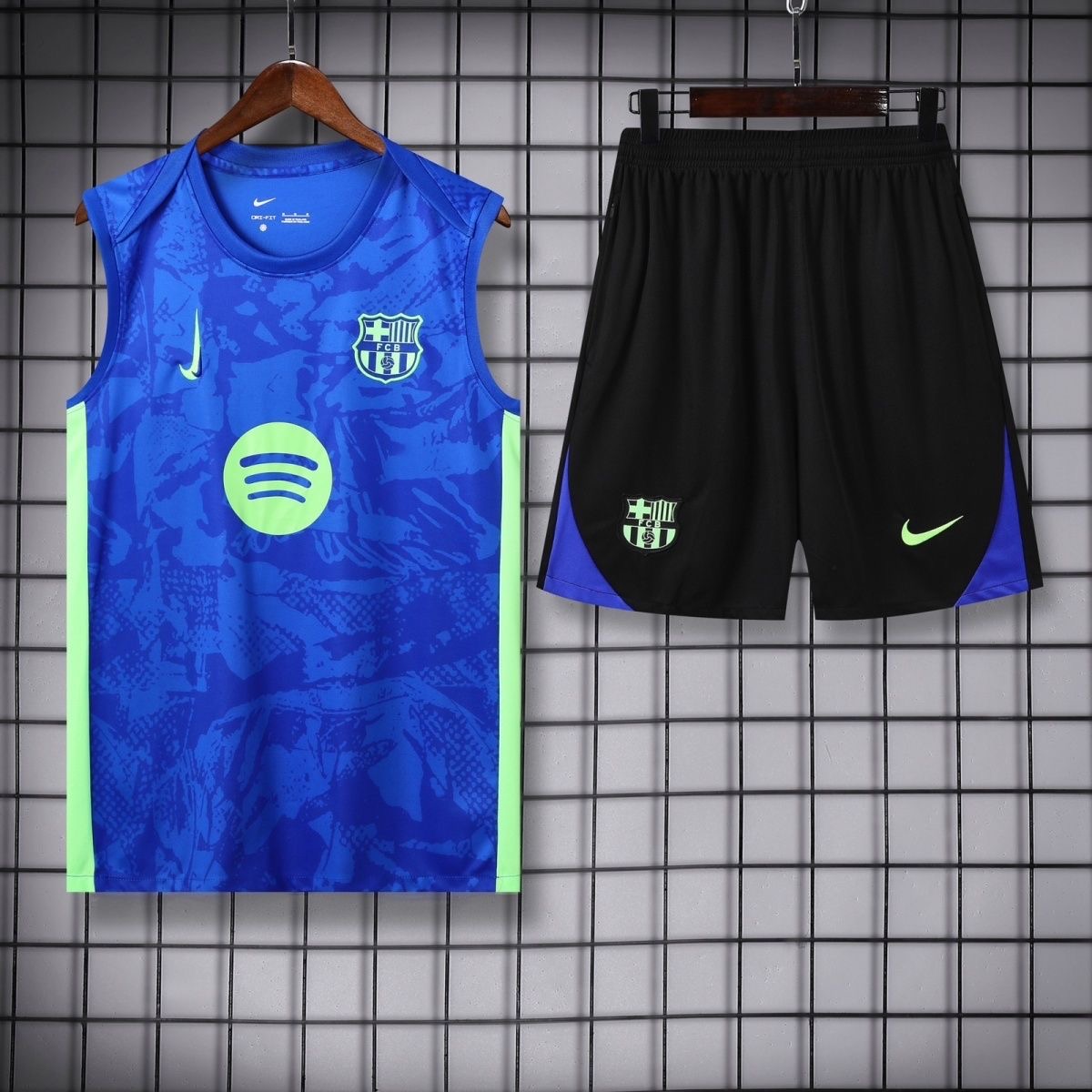 Barcelona Sleeveless Training Kit Blue 2025/26 - sinoshirt
