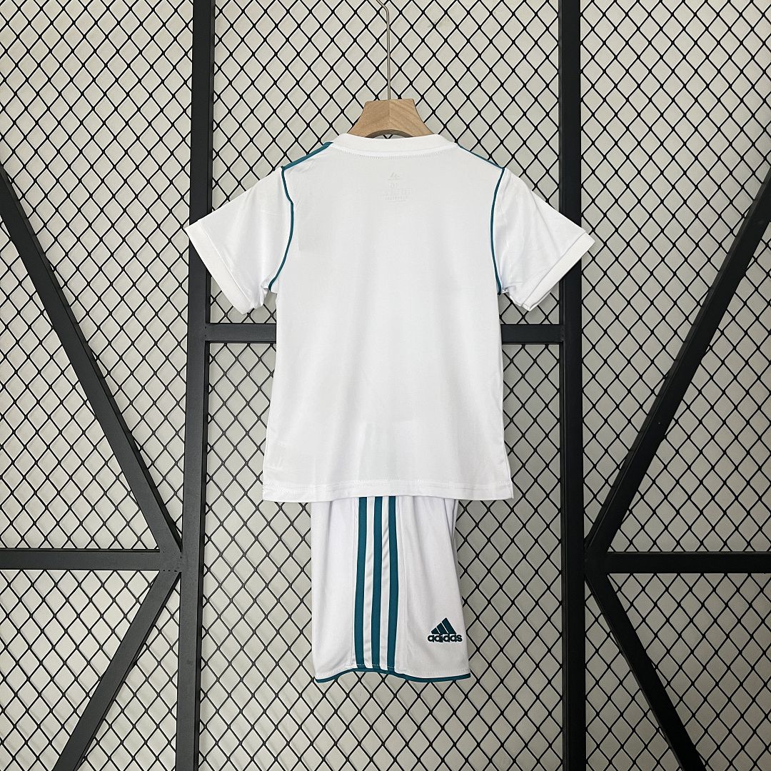 Real Madrid Retro Jersey Home Kids Kit Jersey+Shorts 2017/18 - sinoshirt