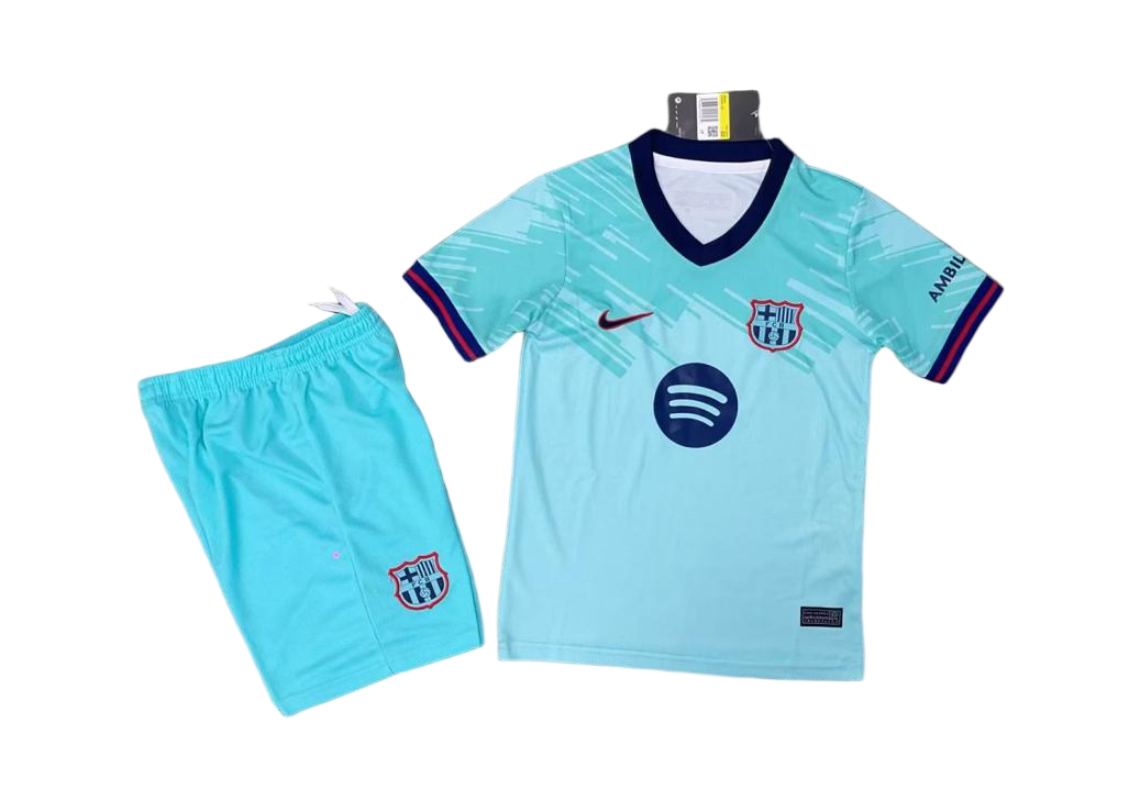 Barcelona Third Away Soccer Kids Kit Jersey+Shorts 2026/27 - sinoshirt