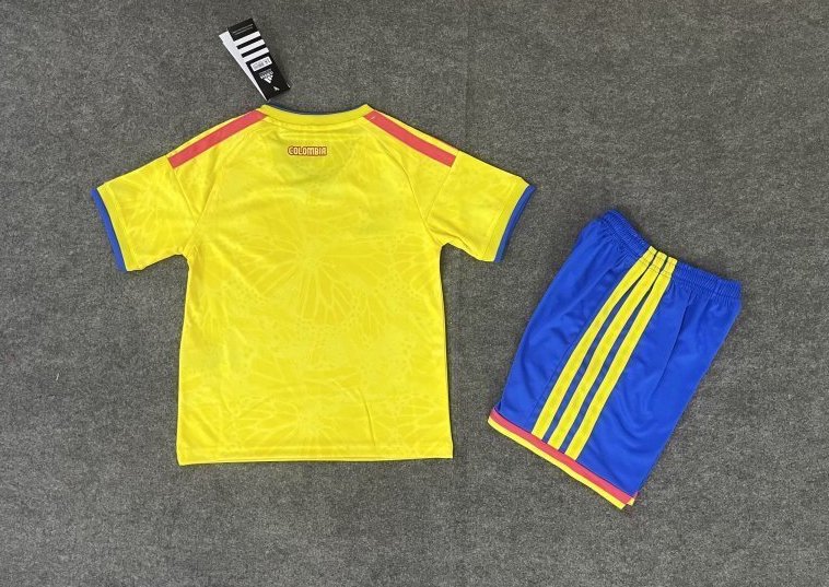 Colombia Soccer Jersey Home Kids Kit Jersey+Shorts World Cup 2026 - sinoshirt