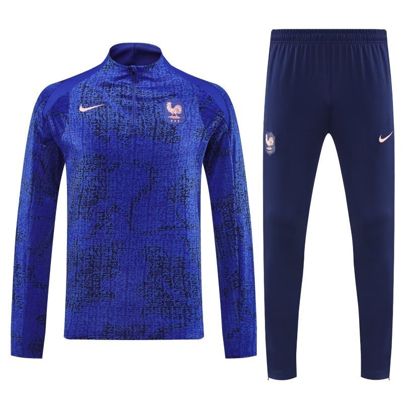 France Training Kit (Sweatshirt +Pants) Blue World Cup 2026 - sinoshirt