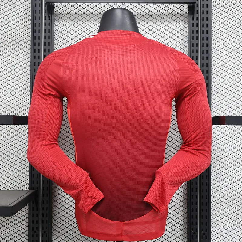 Manchester United Authentic Home Long Sleeve Football Jersey Shirt 2024/25 - sinoshirt