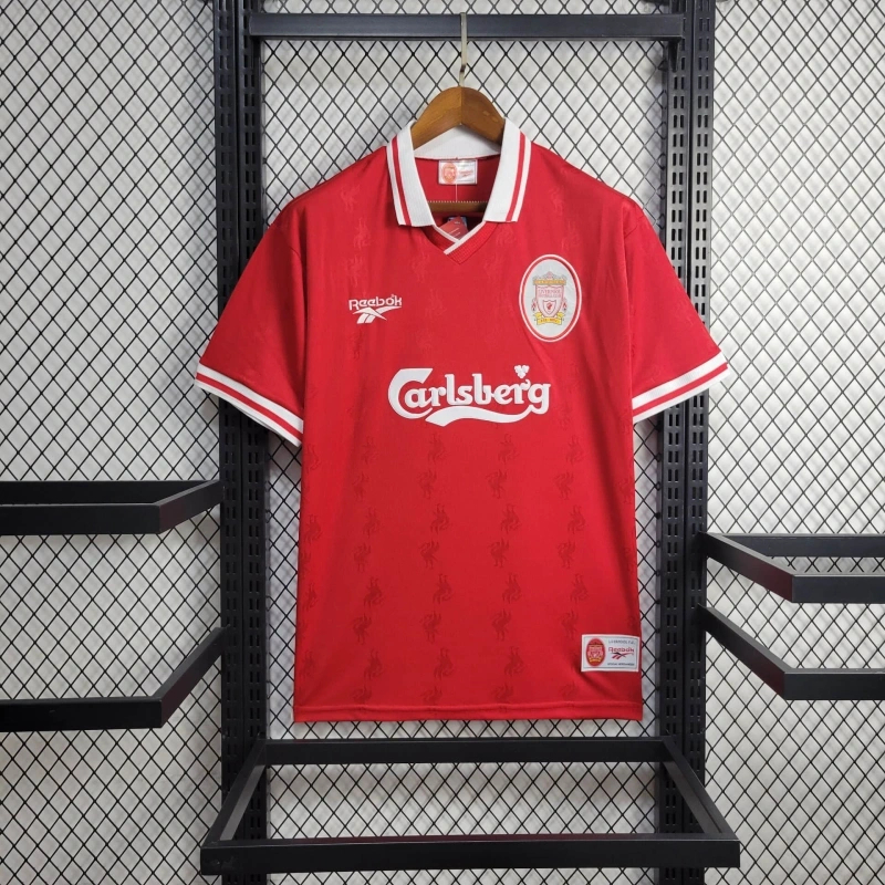 Liverpool Retro Football Jersey Home Custom Shirt 1996/97 - sinoshirt