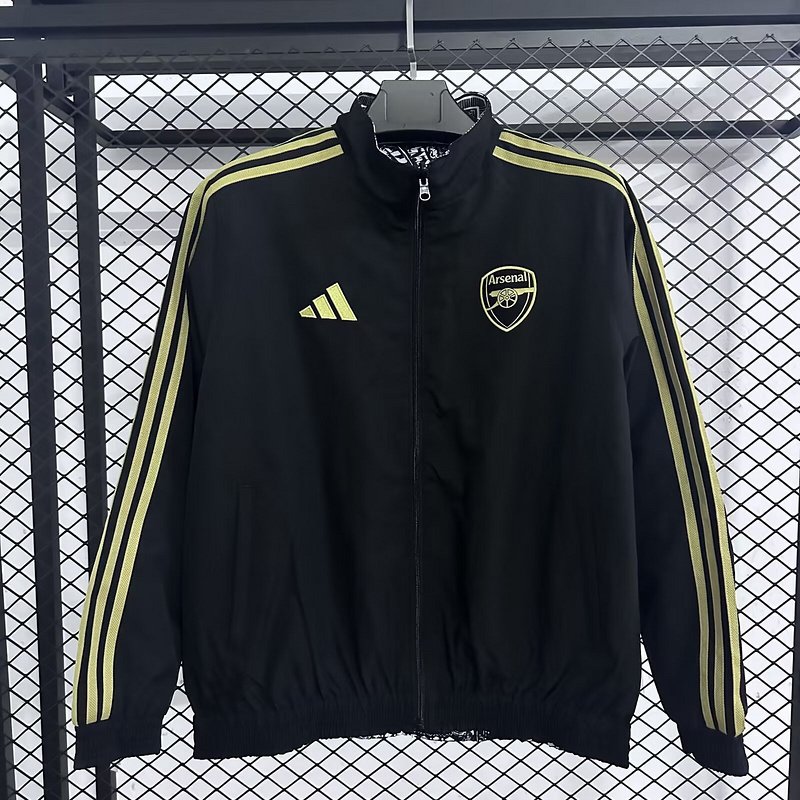 Arsenal Reversible Double-Sides Windbreaker Jacket 2025-26 - sinoshirt